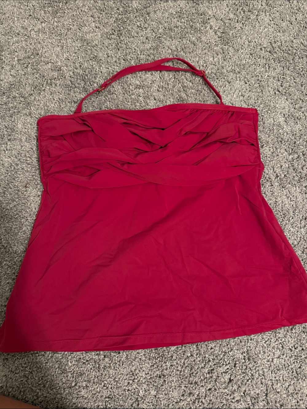Strapless spanx swim top